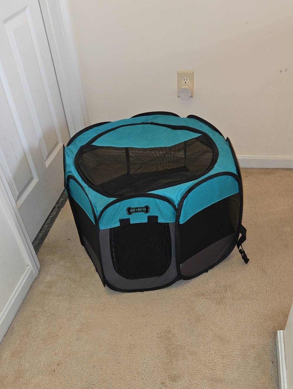 Small Pet Playpen - Teal/Gray Portable Exercise Pen